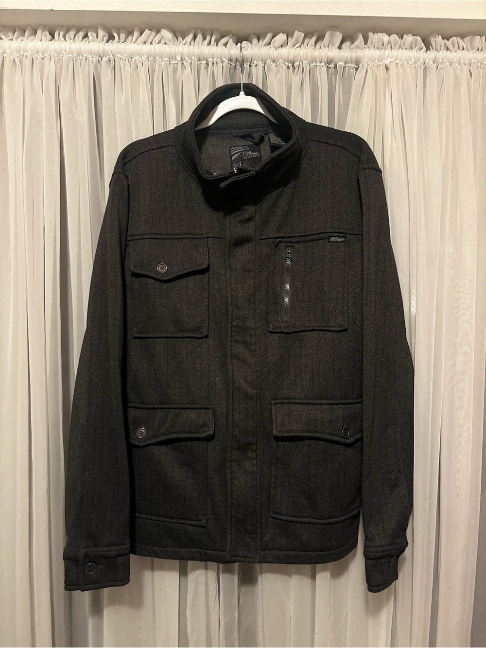 Men's Black Field Jacket by Elixir - Size Large